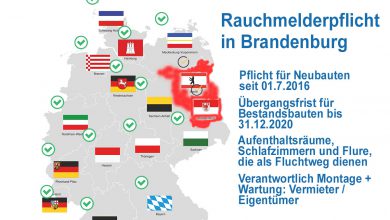 Rauchmelderpflicht Brandenburg Fakten Map